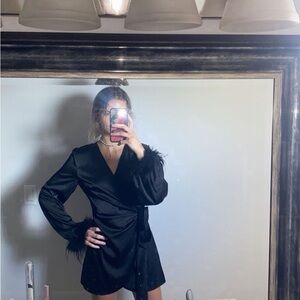 White Fox Boutique Black Long Sleeve Dress